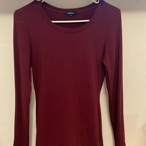 Long sleeve burgundy shirt!